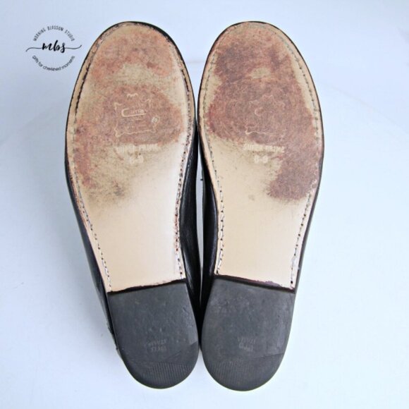 Cole Haan Weave  Leather Tasseled Loafers Black Men 8.5* - Picture 12 of 15